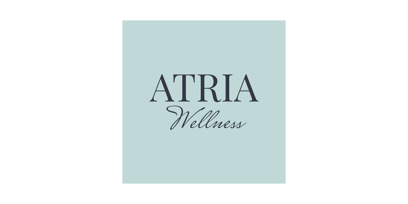 Atria wellness Health care service logo