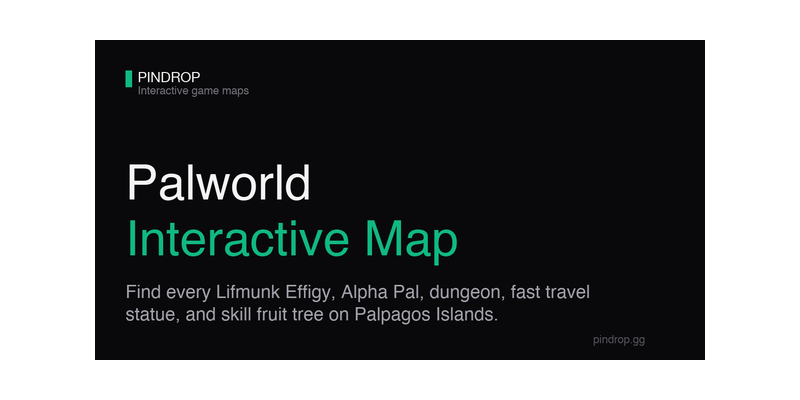 Pindrop - Palworld Interactive Map, Breeding Calculator & Guides logo